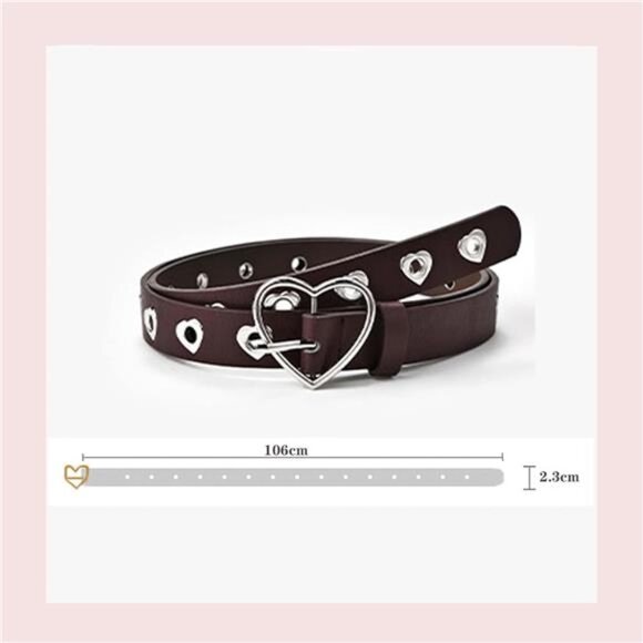 Gothic Belt Love Rivet - Picture 2 of 6
